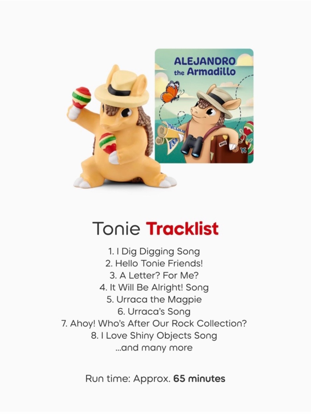 Tonies Alejanoro the Armadillo Audio Figure - Orange - Picture 3 of 4